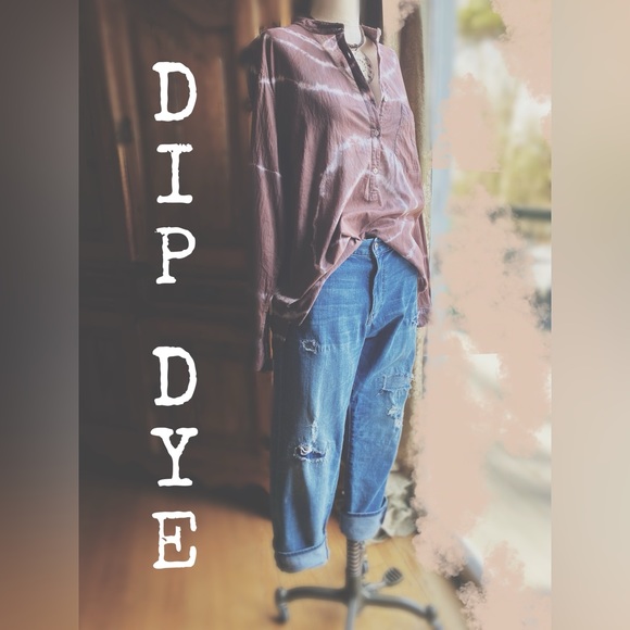 Dip Dye Peek A Boo Cacti Blouse - Picture 2 of 9